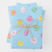 Valentijnsdag Snoep Hart Patroon Inpakpapier Vel (In situ)