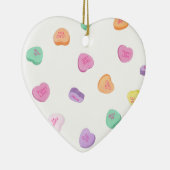 Valentijnsdag Snoep Hart Patroon Keramisch Ornament (Rechts)