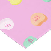 Valentijnsdag Snoep Hart Patroon Korte Tafelloper (Hoek)