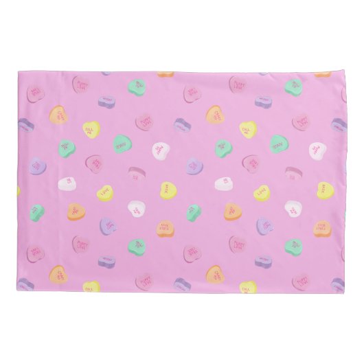 Valentijnsdag Snoep Hart Patroon Kussensloop (Achterkant)