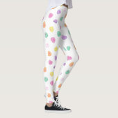 Valentijnsdag Snoep Hart Patroon Leggings (Rechts)