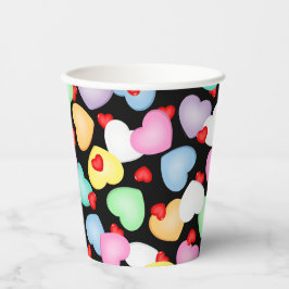 Valentijnsdag Snoep Hart Patroon Papieren Bekers