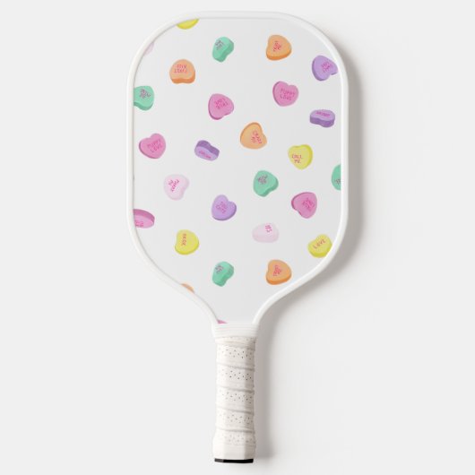 Valentijnsdag Snoep Hart Patroon Pickleball Paddle (Achterkant)