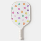 Valentijnsdag Snoep Hart Patroon Pickleball Paddle (Voorkant)