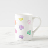 Valentijnsdag Snoep Hart Patroon Porselein Kop (Rechts)