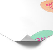 Valentijnsdag Snoep Hart Patroon Poster (Hoek)