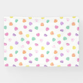 Valentijnsdag Snoep Hart Patroon Spandoek (Horizontaal)