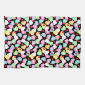 Valentijnsdag Snoep Hart Patroon Theedoek (Horizontaal)