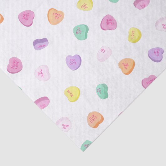 Valentijnsdag Snoep Hart Patroon Tissuepapier (Detail)