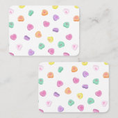 Valentijnsdag Snoep Hart Patroon Visitekaartje