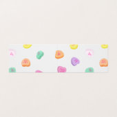 Valentijnsdag Snoep Hart Patroon Visitekaartje (Buitenkant ongevouwen)