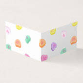 Valentijnsdag Snoep Hart Patroon Visitekaartje (Buitenkant)