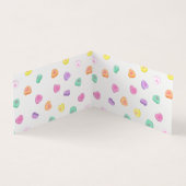 Valentijnsdag Snoep Hart Patroon Visitekaartje (Binnen)