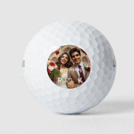 Valentijnsdag Snoep harten aangepaste foto Golfballen