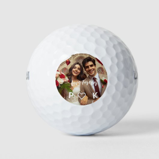 Valentijnsdag Snoep harten aangepaste foto Golfballen (Voorkant)