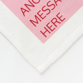 Valentijnsdag Snoep Harten doos Aangepaste foto Fleece Deken (Hoek)