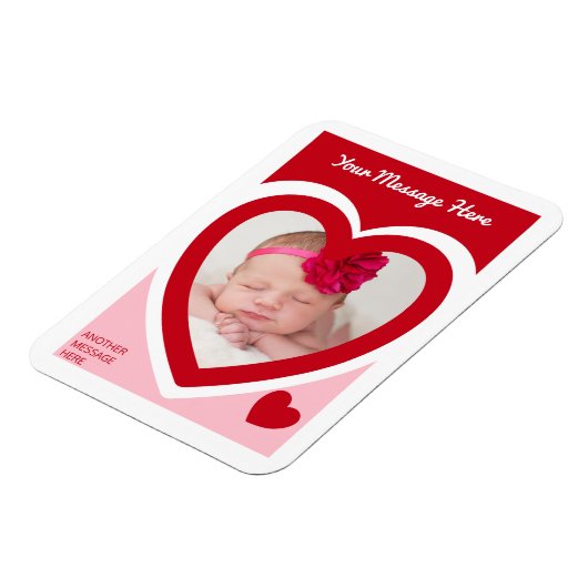 Valentijnsdag Snoep Harten doos Aangepaste foto Magneet (Linkerzijde)