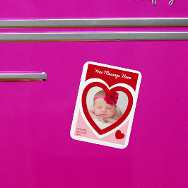 Valentijnsdag Snoep Harten doos Aangepaste foto Magneet