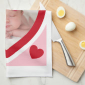 Valentijnsdag Snoep Harten doos Aangepaste foto Theedoek (Quarter Fold)