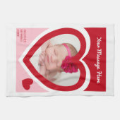 Valentijnsdag Snoep Harten doos Aangepaste foto Theedoek (Horizontaal)