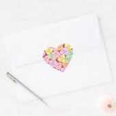 Valentijnsdag Snoep Harten Hart Sticker (Envelop)