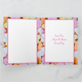 Valentijnsdag Snoep Hartjes Foto Kaart (Binnen)