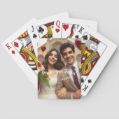 Valentijnsdag Snoep Hearts Aangepaste foto Spaans Pokerkaarten (Achterkant)