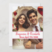 Valentijnsdag | Snoep Hearts Gespreksfoto Feestdagenkaart (Achterkant)