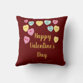 Valentijnsdag | Snoep Hearts LGBT Custom Foto Kussen