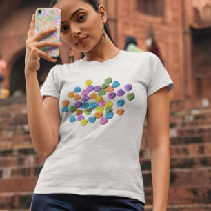 Valentijnsdag Snoep Hearts Love T-shirt