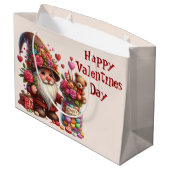 Valentijnsdag Snoep Kabouter Groot Cadeauzakje (Achterkant Gekanteld)