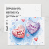 Valentijnsdag Snoep Realtor, Realty Marketing Briefkaart (Voorkant / Achterkant)