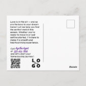 Valentijnsdag Snoep Realtor, Realty Marketing Briefkaart (Achterkant)