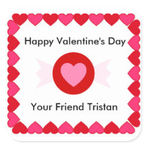 Valentijnsdag Snoep Sticker