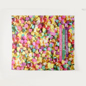 Valentijnsdag Snoephartjes | Fotobehang Wandkleed (Voorkant (horizontaal))