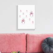 Valentijnsdag Snowman met verrekend Canvas Afdruk (Insitu (Woonkamer))