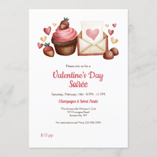 Valentijnsdag Soirée Uitnodiging