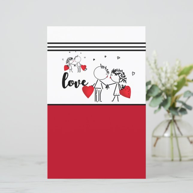 Valentijnsdag Sokken (Staand voorkant)