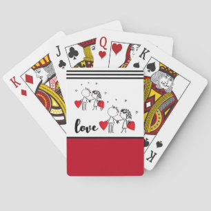 Valentijnsdag Sokken Pokerkaarten