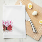 Valentijnsdag - Sophie - Dachshund Theedoek (Quarter Fold)