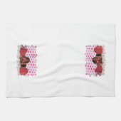 Valentijnsdag - Sophie - Dachshund Theedoek (Horizontaal)