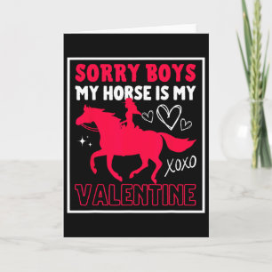 Valentijnsdag Sorry Jongens Mijn Paard Is Mijn Val Kaart