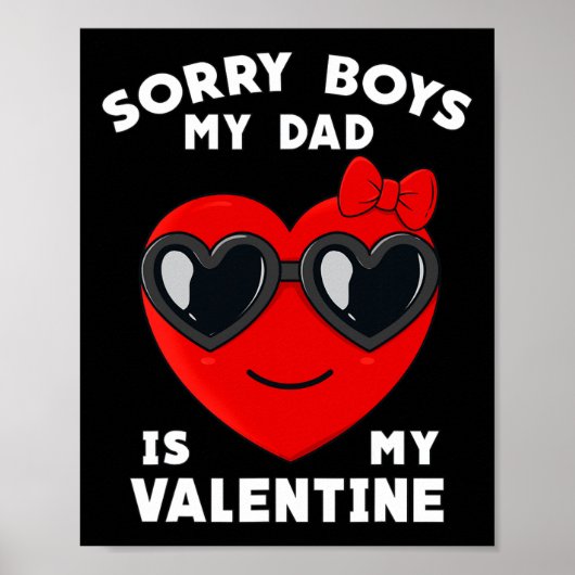 Valentijnsdag Sorry jongens Mijn vader is mijn Val Poster (Voorkant)