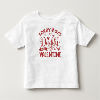 Valentijnsdag, sorry jongens papa is mijn Valentij Kinder Shirts