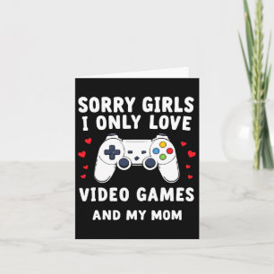 Valentijnsdag Sorry Meisjes Ik Hou Alleen Van Vide Kaart
