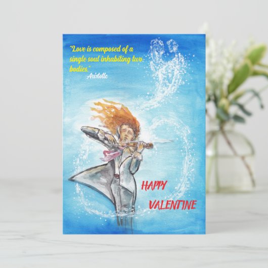 Valentijnsdag Souls Mooie quote Feestdagenkaart (Staand voorkant)