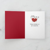 Valentijnsdag Spa met rozenblaadjes Kaart (Binnen)