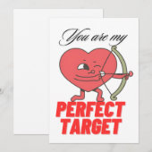 Valentijnsdag speciaal hart met Arrow Degien Feestdagenkaart (Voorkant / Achterkant)