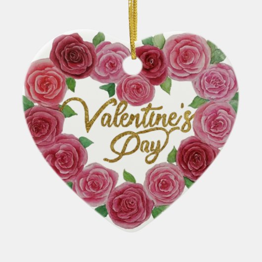 Valentijnsdag speciaal voor jou. keramisch ornament (Voorkant)