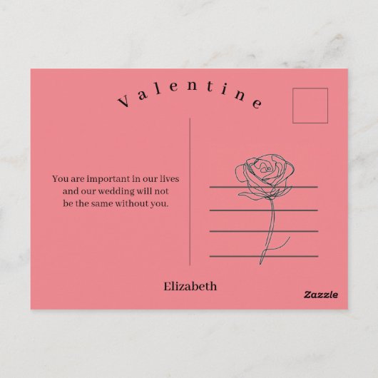 Valentijnsdag special briefkaart (Achterkant)